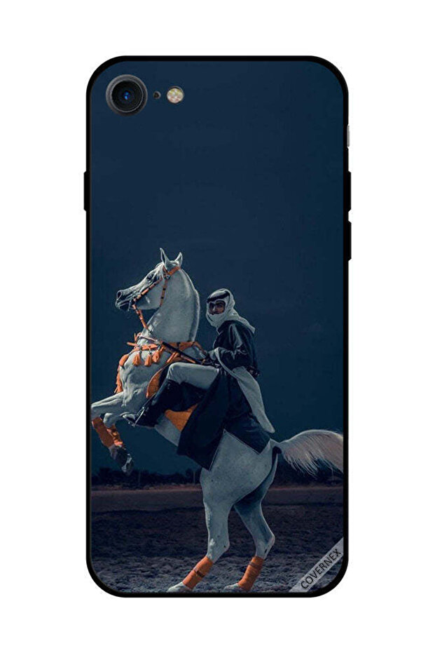 غطاء حماية لهاتف iPhone SE 2020 - شاب على حصان