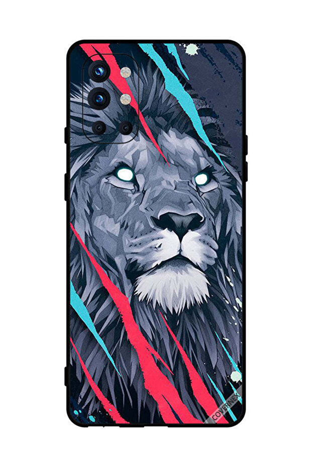 غطاء حماية لهاتف OnePlus 9R برسومات الأسد الملك
