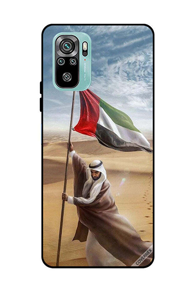 غطاء حماية لهاتف شاومي ريدمي نوت 10 4G، علم الإمارات العربية المتحدة، زايد