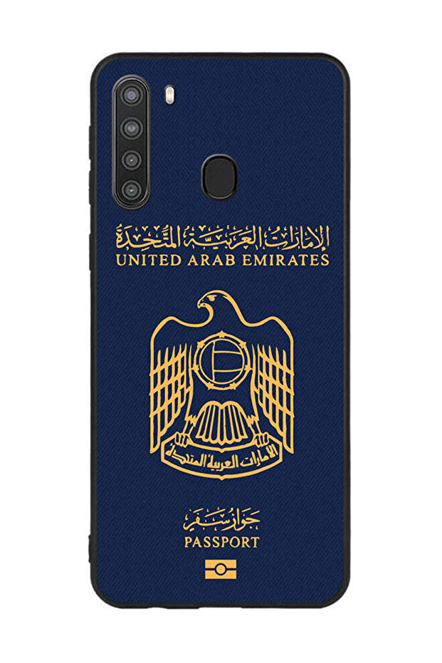 غطاء حماية لهاتف سامسونج جالاكسي A21 جواز سفر الإمارات 2