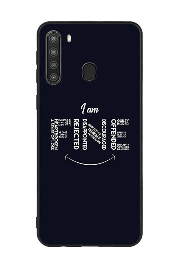 Protective Case Cover For Samsung Galaxy A21 I Am Fine Rejected