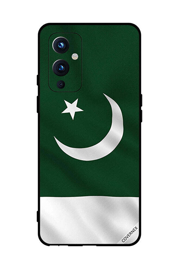 غطاء حماية لهاتف OnePlus 9 - علم باكستان عمودي