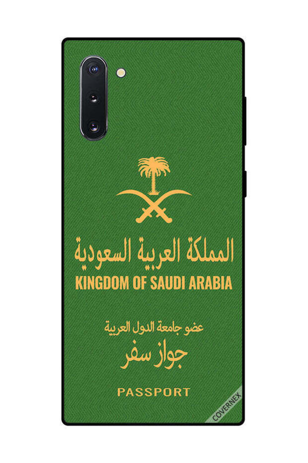غطاء حماية لهاتف سامسونج جالكسي نوت 10 جواز سفر المملكة العربية السعودية