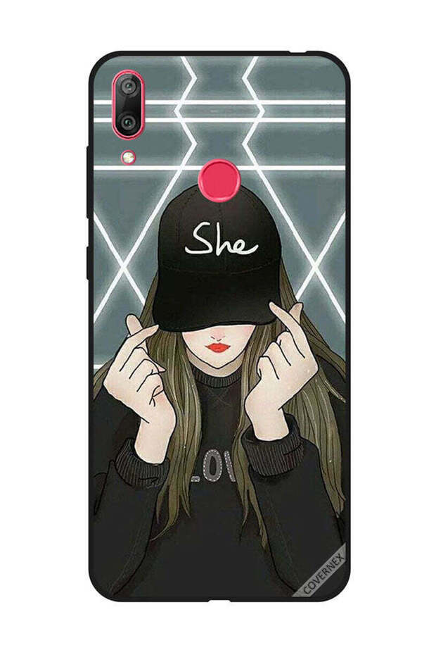 غطاء حماية لهاتف هواوي Y7 Prime 2019 She On Cap
