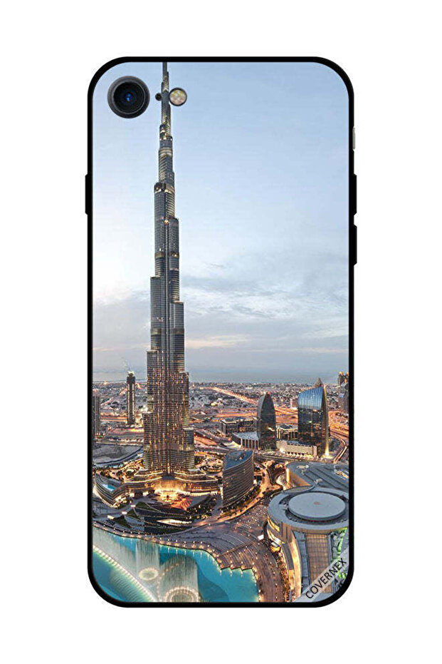 غطاء حماية لهاتف iPhone SE 2020 منظر جميل لوسط مدينة دبي