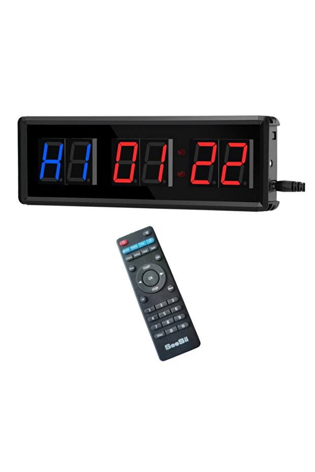 جهاز تحكم عن بعد قابل للبرمجة بمؤقت LED مؤقت كروس فيت مؤقت مؤقت للجراج ساعة تدريب رياضية ... - 1