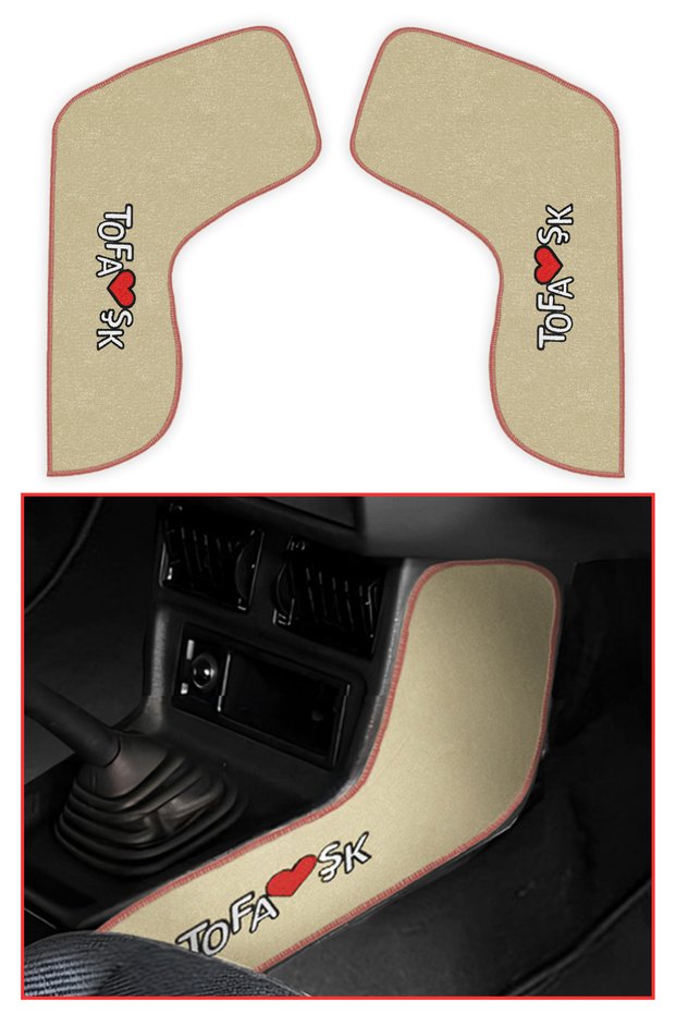 Tofaş Şahin Doğan Kartal Torpedo Gear Shift Console Protection Carpet | Center Console Beige Color Side Covering Fabric