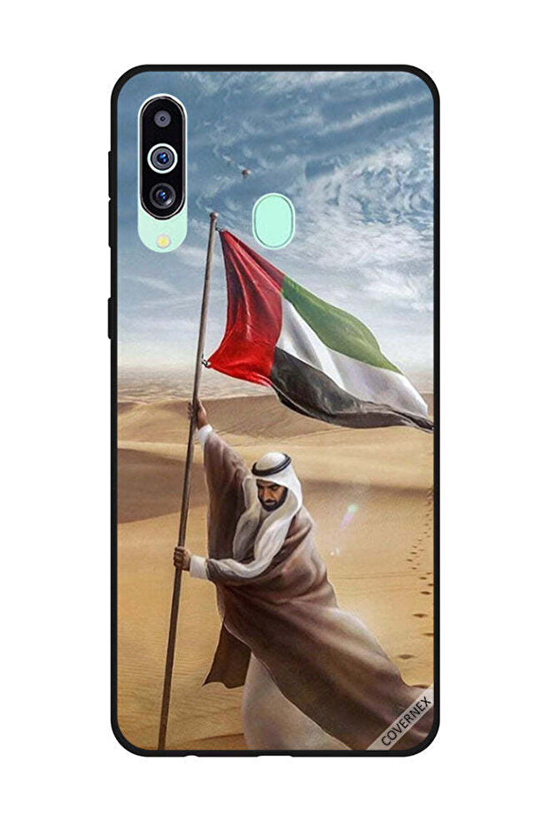 غطاء حماية لهاتف سامسونج جالاكسي M40/A60، علم الإمارات العربية المتحدة، زايد