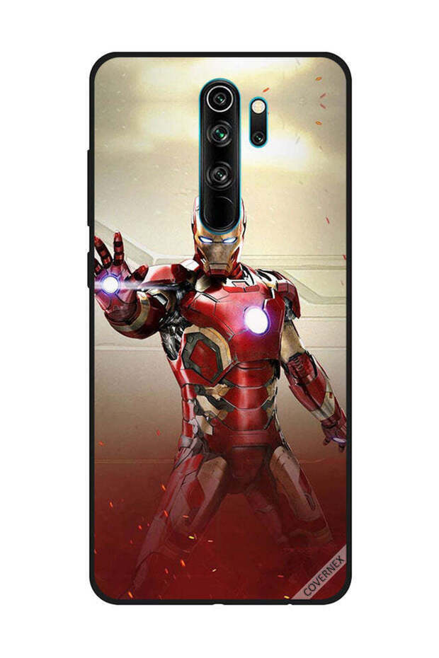 غطاء حماية لهاتف شاومي ريدمي نوت 8 برو - Iron Man Defense
