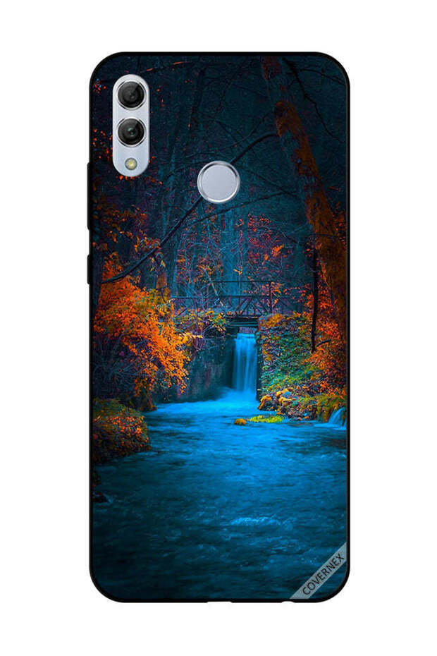 غطاء حماية لهاتف Honor 10 Lite - شلال أزرق