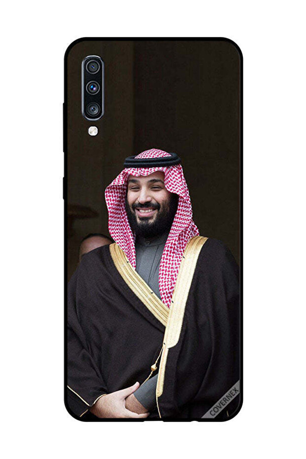 غطاء حماية لهاتف سامسونج جالكسي A70 محمد بن سلمان مبتسمًا