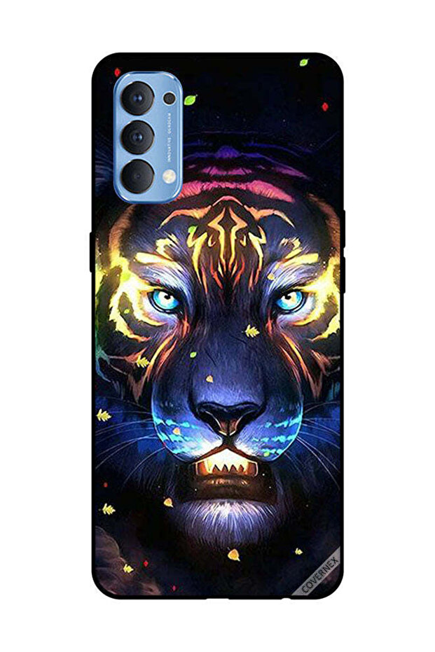 غطاء حماية لهاتف OPPO Reno 4 4G، أسد إضاءة