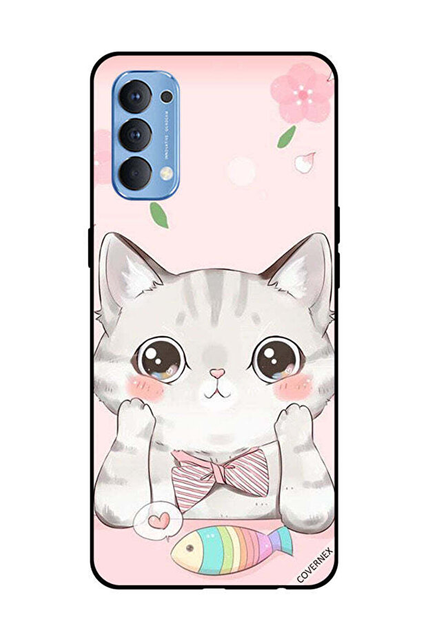 غطاء حماية لهاتف OPPO Reno 4 4G Cat Fish