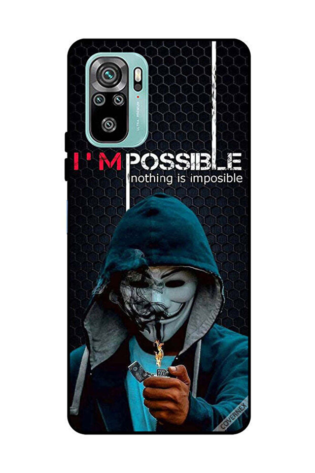 غطاء حماية لهاتف شاومي ريدمي نوت 10 4G أنا ممكن، لا شيء مستحيل