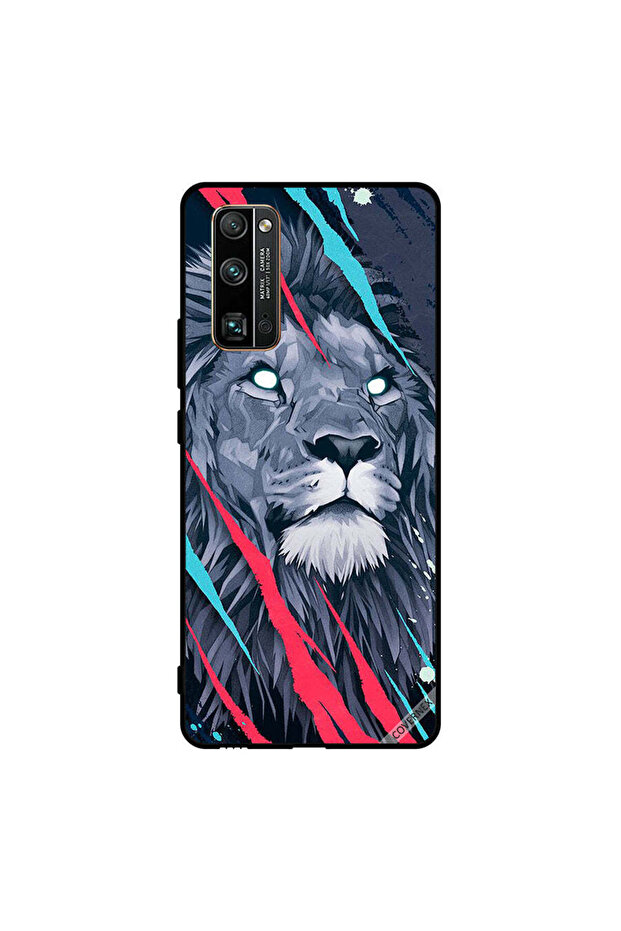 غطاء حماية لهاتف Honor 30 Pro برسومات الأسد الملك