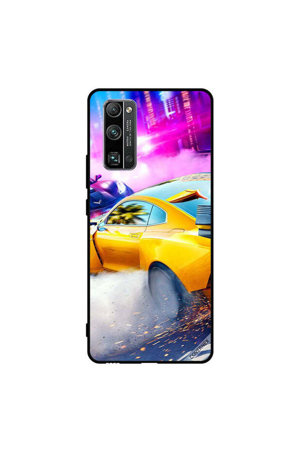 غطاء حماية لهاتف Honor 30 Pro+ - سيارة صفراء