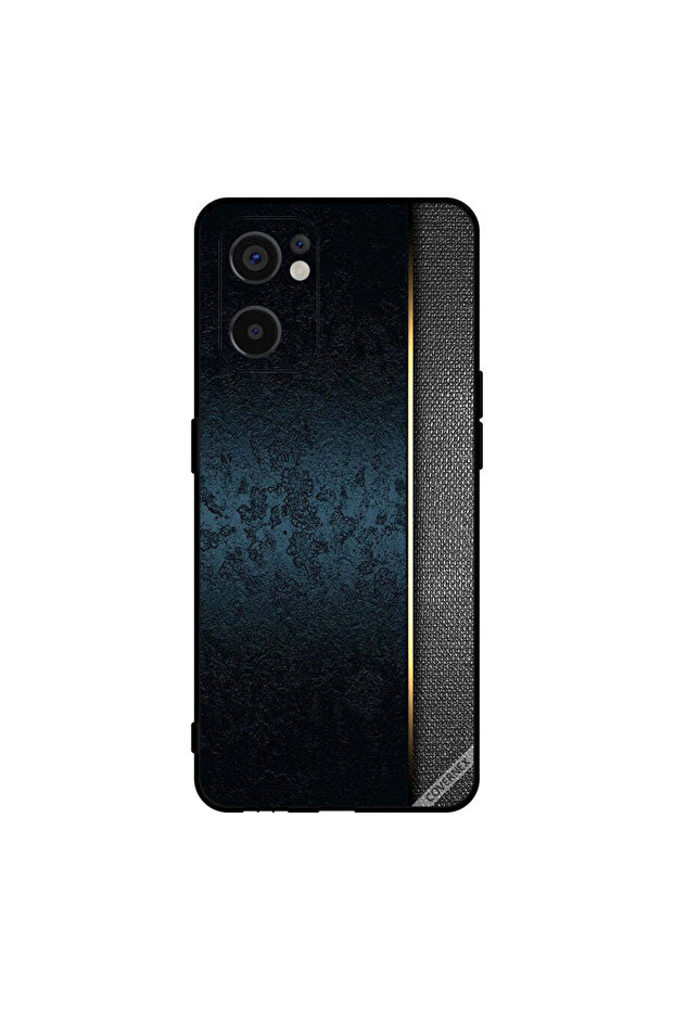 Protective Case Cover For Oppo Reno7 SE 5G Dark Green Leather Pattern
