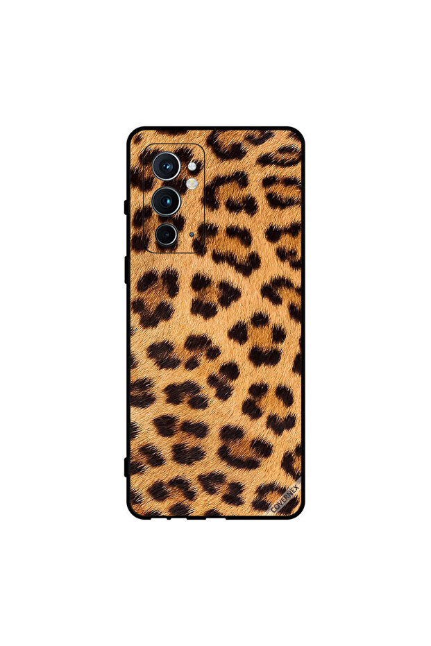 غطاء حماية لهاتف Oneplus 9RT 5G بنمط جلد النمر باللونين الأسود والبني - 1