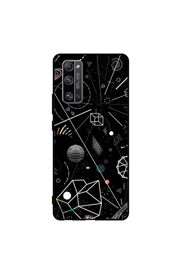 غطاء حماية لهاتف Honor 30 Pro+ بأشكال هندسية