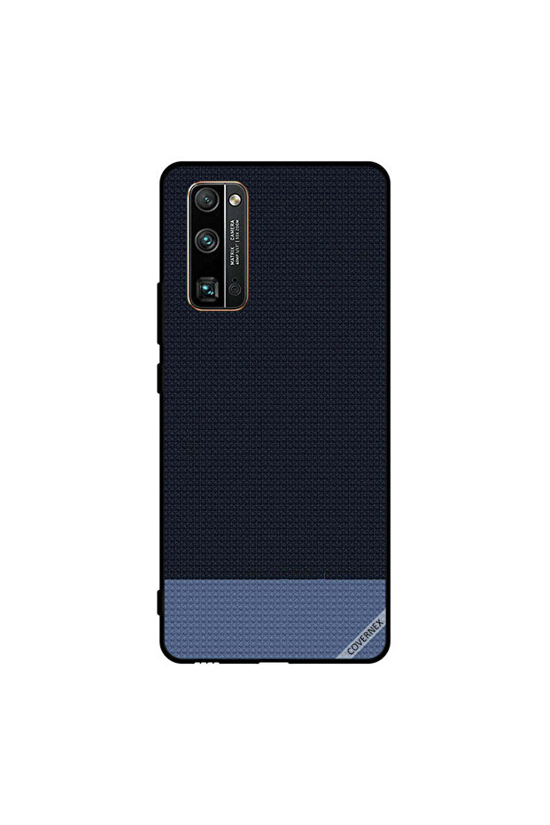 غطاء حماية لهاتف Honor 30 Pro بنقشة أشكال منقطة باللون الأزرق