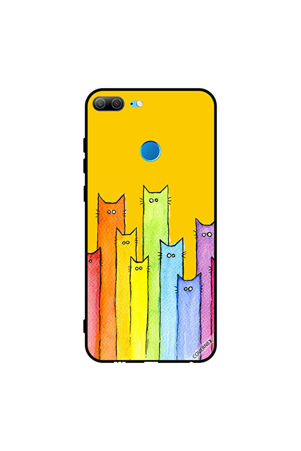 غطاء حماية لهاتف Honor 9 Lite بتصميم دمية قطة
