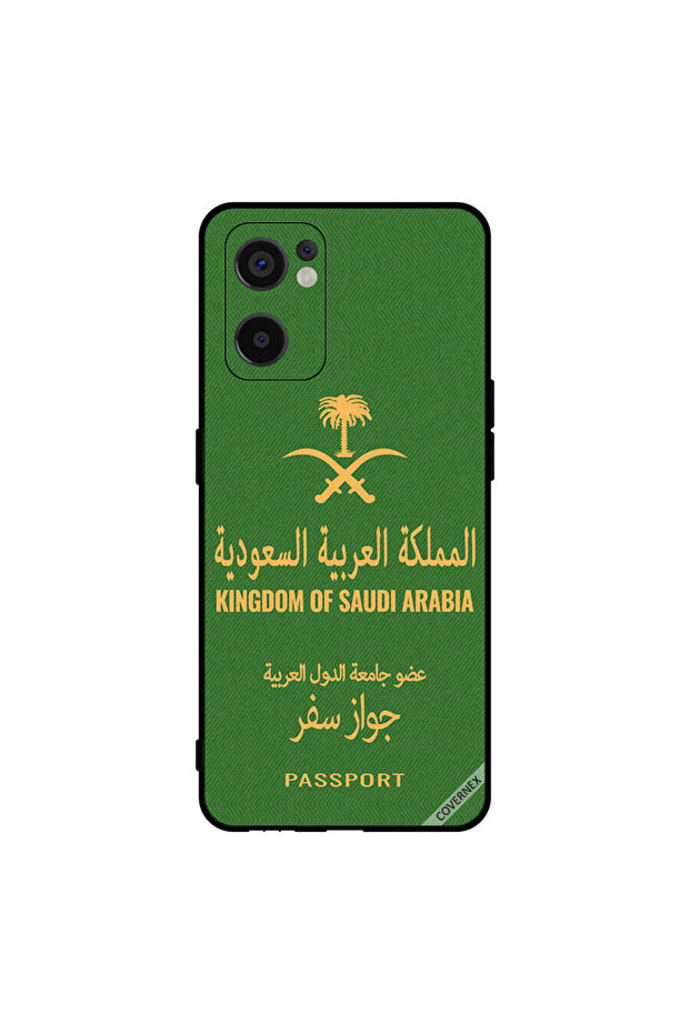 غطاء حماية لهاتف Oppo Reno7 SE 5G جواز سفر المملكة العربية السعودية