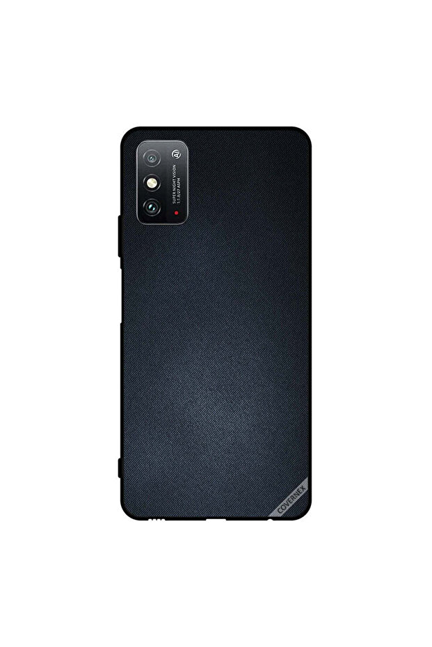 غطاء حماية لهاتف Honor X10 Max 5G بنقشة جينز سوداء