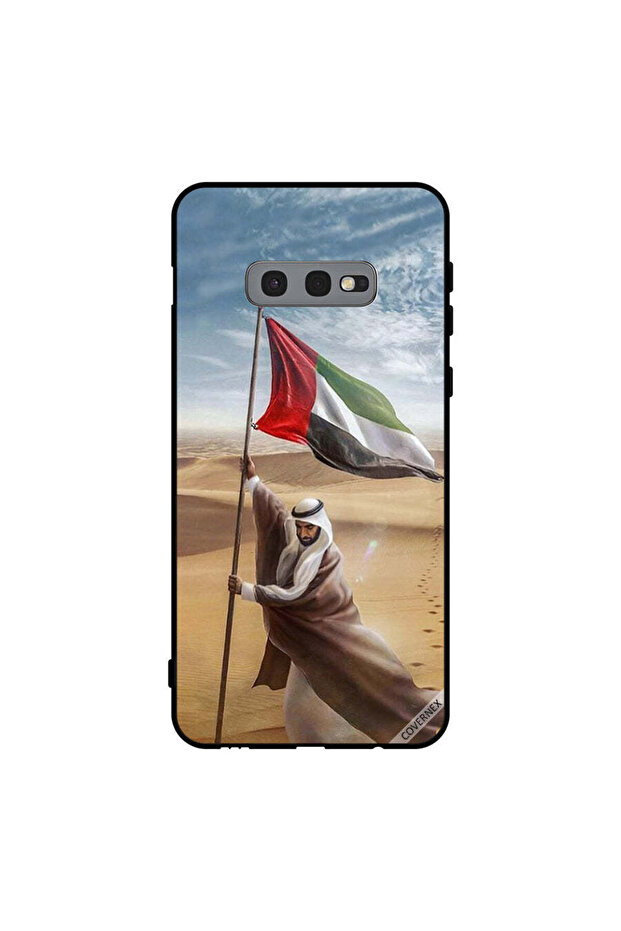 غطاء حماية لهاتف سامسونج جالاكسي S10e، علم الإمارات العربية المتحدة، زايد