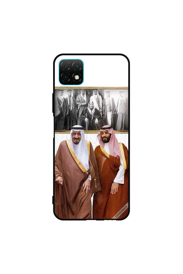 غطاء حماية لهاتف هواوي نوفا واي 60 الملك سلمان وولي العهد يتحدثان أثناء المشي
