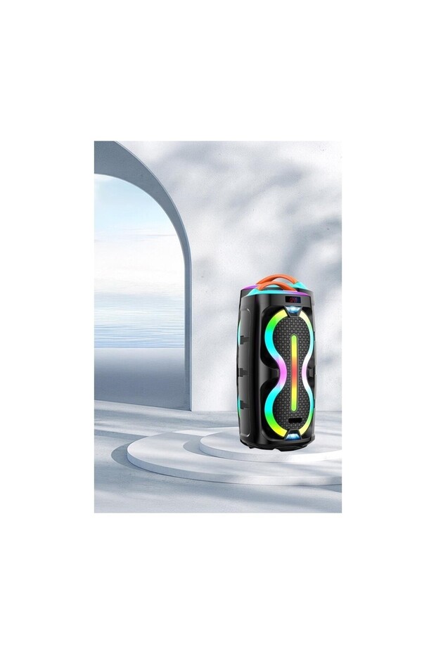 Rgb Işıklı Mikrofonlu Kumandalı Tws Bluetooth Hoparlör Speaker - 2