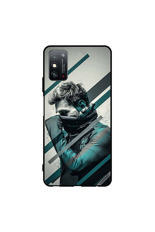غطاء حماية لهاتف Honor X10 Max 5G وجه ميسي المختبئ