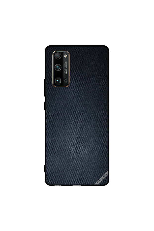 غطاء حماية لهاتف Honor 30 Pro بنقشة جينز سوداء