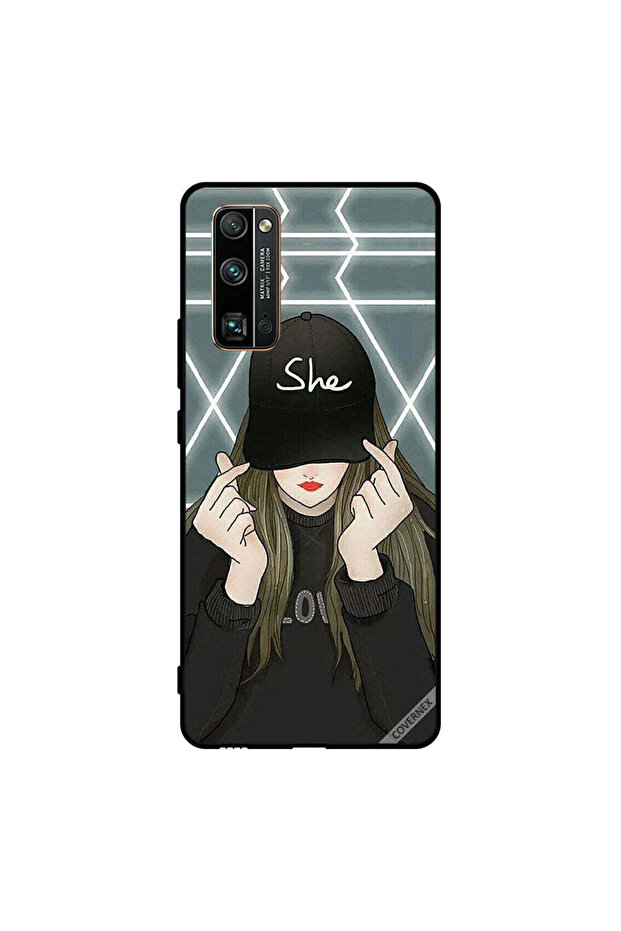 غطاء حماية لهاتف Honor 30 Pro مع غطاء للرأس