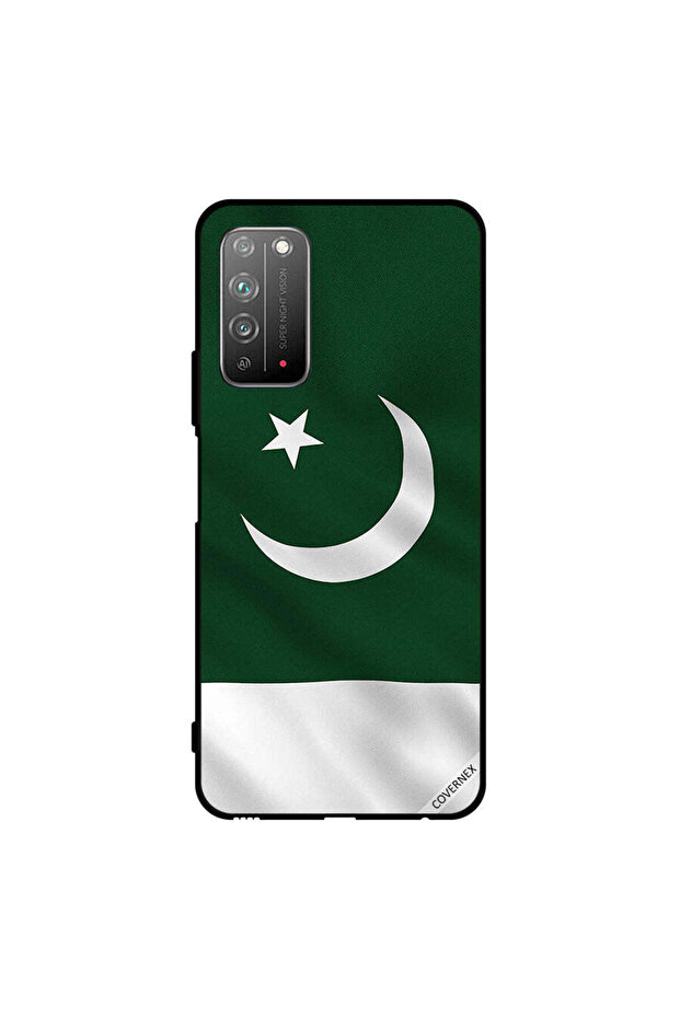 غطاء حماية لهاتف Honor X10 5G علم باكستان عمودي