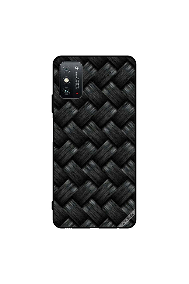 غطاء حماية لهاتف Honor X10 Max 5G بنمط خطوط سوداء
