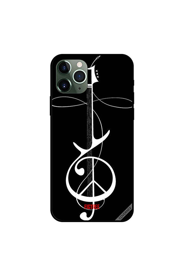 غطاء حماية لجهاز iPhone 11 Pro بتصميم فن الجيتار