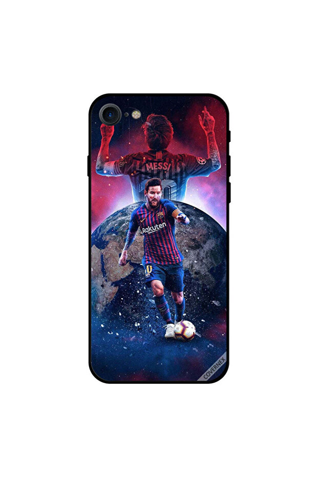 غطاء حماية لهاتف iPhone 8 ميسي الملك في الكون