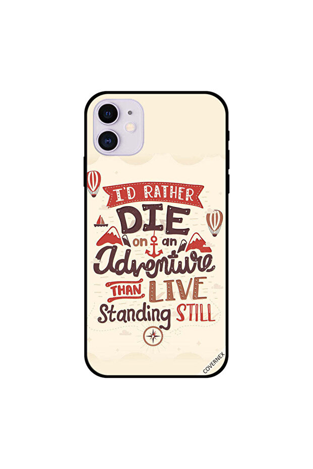 غطاء حماية لجهاز iPhone 11 "Die on an Adventure"