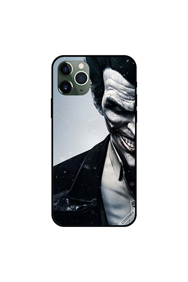 غطاء حماية لجهاز iPhone 11 Pro Max أسود وأبيض نصف وجه