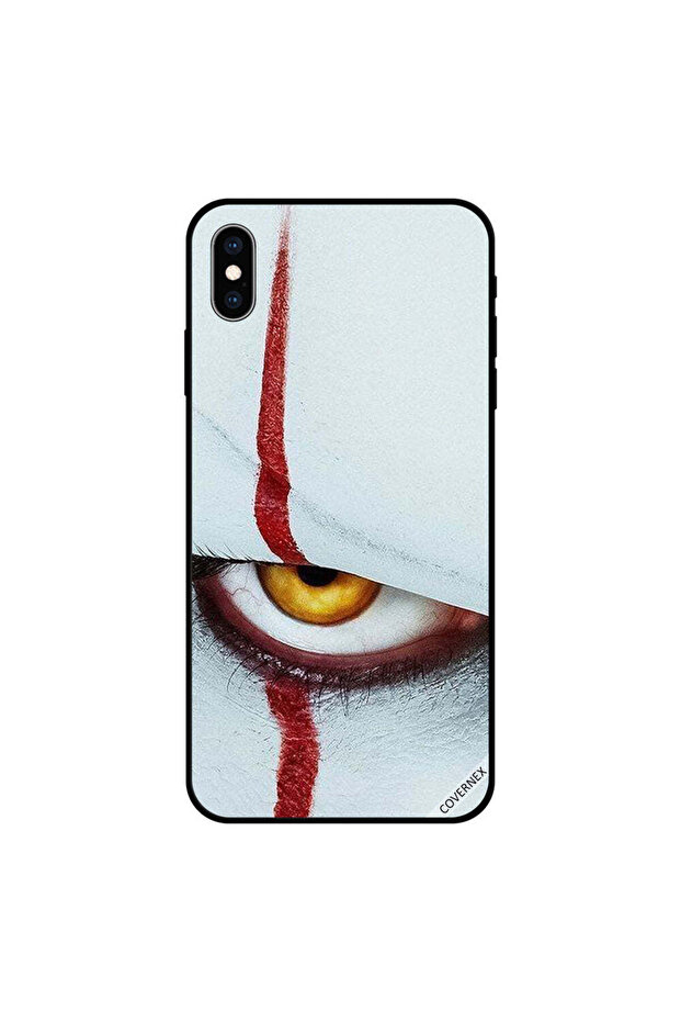 غطاء حماية لجهاز iPhone X مع خط فوق العين