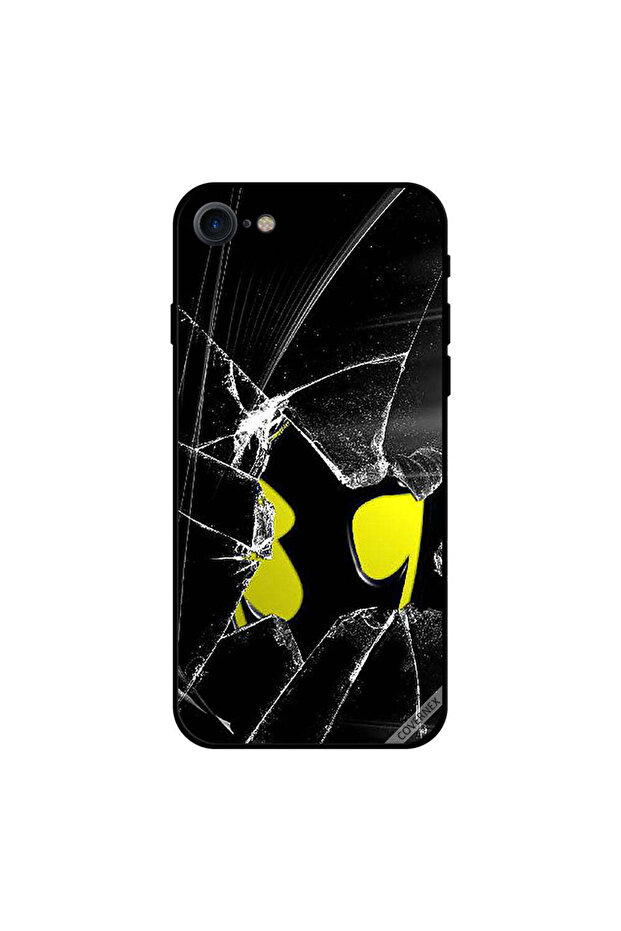 غطاء حماية لجهاز iPhone 8 بطبعة زجاج مكسور