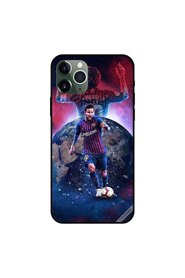 غطاء حماية لهاتف iPhone 11 Pro Max ميسي الملك في الكون