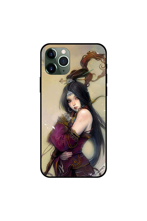 غطاء حماية لجهاز iPhone 11 Pro بتصميم رسمة الأميرة