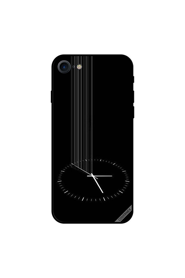 غطاء حماية لجهاز iPhone 7 بطبعة أشعة على الساعة - 1