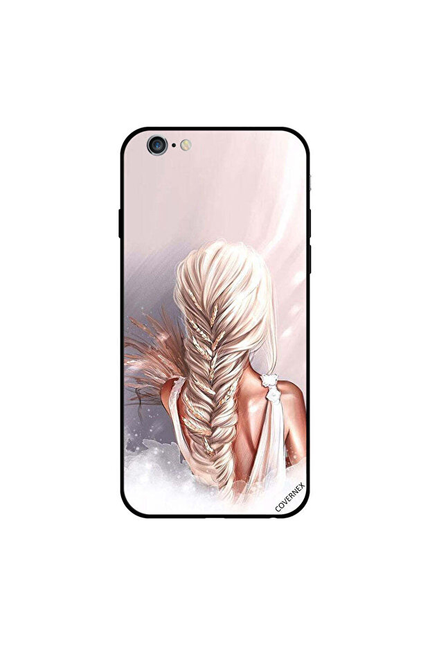 غطاء حماية لجهاز iPhone 6s Plus برسم فتاة واقفة