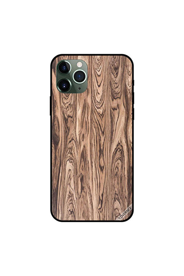 غطاء حماية لجهاز iPhone 11 Pro Max بنمط خشبي قديم