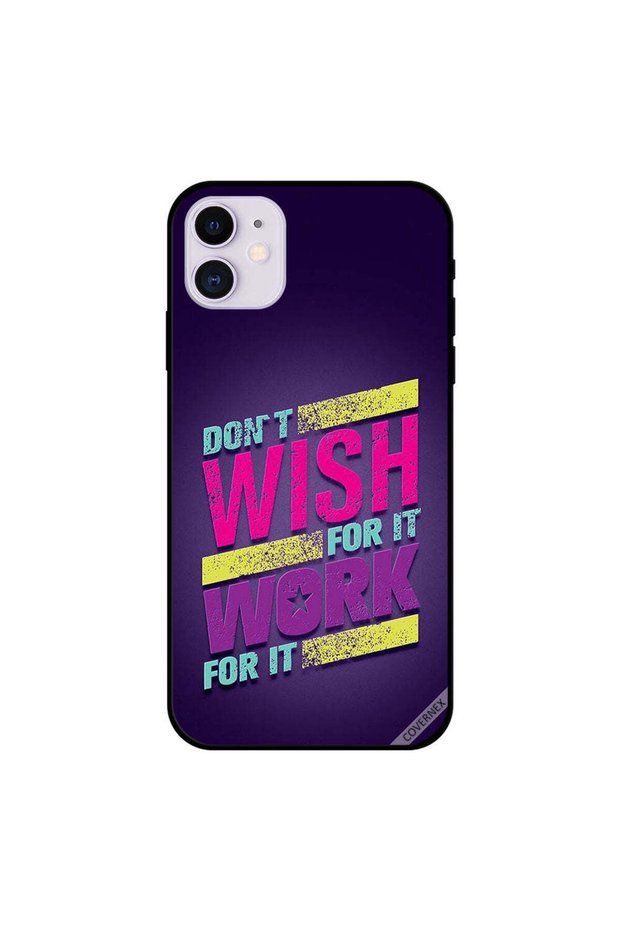 غطاء حماية لجهاز iPhone 11 لا أتمنى ذلك، اعمل من أجله