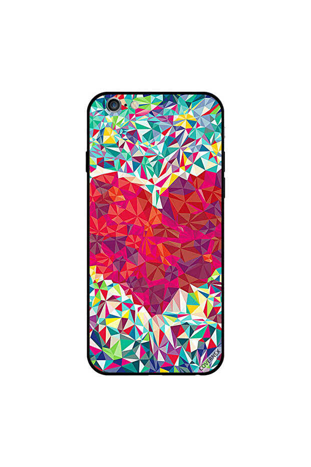 غطاء حماية لجهاز iPhone 6 Plus بتصميم قلب مقطوع بالماس