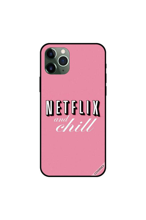 غطاء حماية لجهاز iPhone 11 Pro Max باللون الوردي الهادئ من Netflix