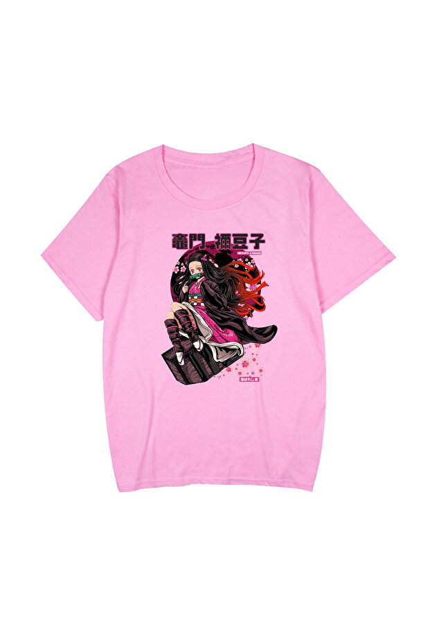 Anime Patterned Unisex Men's T-Shirt Kamado Nezuko Demon Slayer